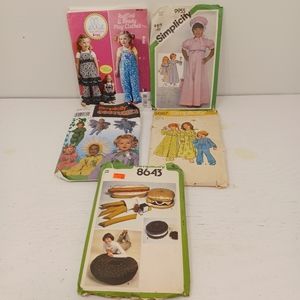 Children's sewing patterns. Lot of 5